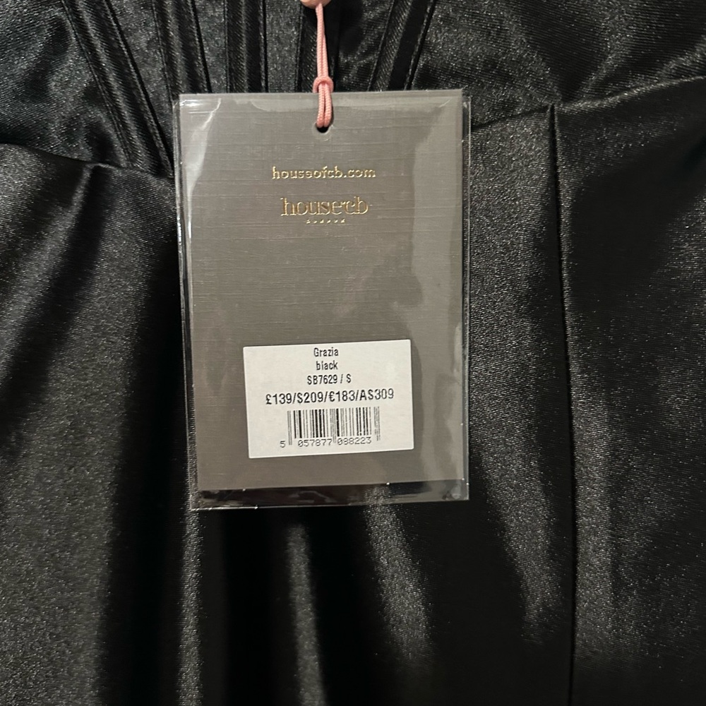 HouseofCB Black Faux Leather Dress - Picture 3 of 6